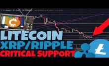 Litecoin Testing Critical Support, XRP/Ripple Falling Wedge Shows End Of Bear Market.