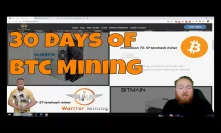 My First Month of Mining Bitcoin at Warrior Mining | Bitcoin Mining Rewards