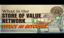 What is the store of value network effect in Bitcoin?