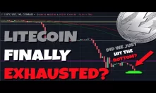 IMPORTANT: Litecoin Finally Exhausted? Have We FINALLY Hit The Bottom?