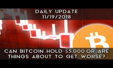 Daily Daily Update (11/18/18) | Can Bitcoin Hold Support At $5,000?