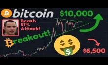 BITCOIN BREAKOUT IMMINENT!! | $10,000 Next? Or BTC Correction To $6,500?? | Bcash 51% Attacked!!!