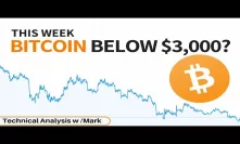 Bitcoin To Go Below $3,000 This Week? Technical Analysis