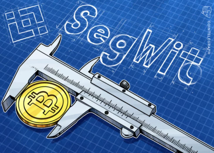 Binance enables SegWit support for Bitcoin deposits as adoption grows