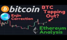 Bitcoin Running Out of Bullish Momentum | Enjin Analysis | Ethereum Analysis