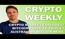 Crypto Weekly | Markets EXPLODE! But is this a BULL trap? Open Platform and Australian Bitcoin Mine!