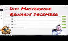Divi Masternode Rewards December 2018