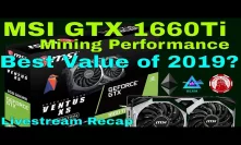MSI GTX 1660Ti Ventus XS OC - Best bang for the buck in 2019 if buying new GPU