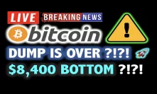 BITCOIN $8,400 is NEW BOTTOM? Dump is Over?❗️LIVE Crypto Analysis TA & BTC Cryptocurrency Price News