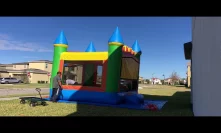 Deliver and clean castle bounce house