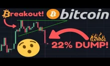BITCOIN HUGE BREAKOUT!! 22% DUMP! | Was This The Blow-Off Top We Expected? | REACCUMULATION STARTS!!