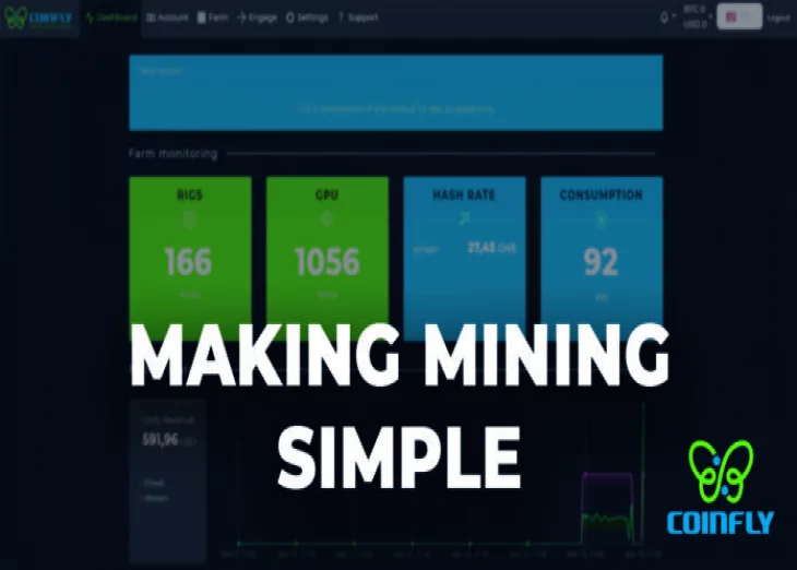 New CoinFly mining system: cryptocurrency mining has never been so easy! “All-in-one” mining, safe and profitable