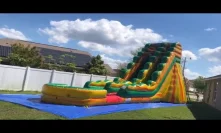 Deliver the 19 feet tall alligator water slide