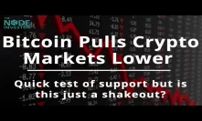 Bitcoin Price Breaks Lower from Tight Range & Stocks Get Hammered!