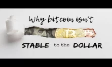 Why Bitcoin isn't Stable to the Dollar
