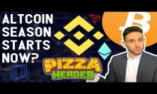 ALTCOIN SEASON STARTS NOW? 4 Bitcoin bull indicators! Pizza Heroes Revealed! Binance, DigixDAO