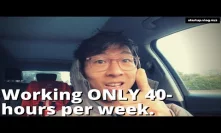 working ONLY 40-hours per week on my startup.