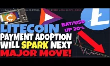 ATTENTION: Litecoin Payment Adoption Will Spark Next MAJOR MOVE! - BAT Up 20%
