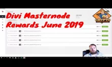 Divi Masternode Rewards June 2019