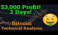 $3,000+ Profit Trading Bitcoin! DLive! BTC Technical Analysis! (Cryptocurrency News + Price)