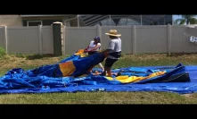 Bounce house business waterslide roll up