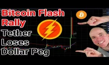 Bitcoin Flash Rally As Tether Loses It's Peg