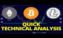 Bitcoin, Litecoin, Ethereum - Quick Technical Analysis