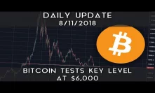 Daily Update (8/11/18) | Bitcoin tests key level at $6,000