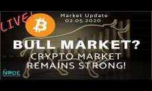 The Crypto Bull Fights On!  TSLA finally drops - Live Market Update