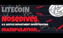 MUST WATCH: Litecoin Nosedives, Regulators Investigating Whether It Was Propped Up Illegally