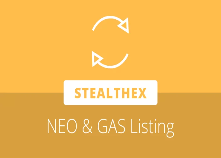 NEO and GAS listed on registration-free exchange, StealtheX