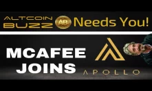 Altcoin Buzz Needs You! + John McAfee Joins Apollo - Today's Crypto News