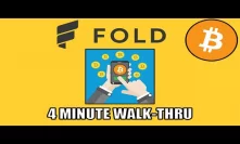 How To Earn Bitcoin Back On Your Phone With The Fold App. [4 Minute Walk-Thru]