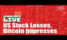US Stock Losses, Bitcoin Impresses