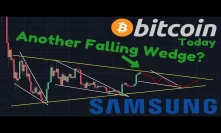 Bitcoin 3rd FALLING WEDGE?! | BREAKING: Samsung Galaxy S10 With Integrated CRYPTO Wallet!!