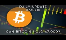 Daily Update (8/30/18) | Can Bitcoin Hold Around $7,000?