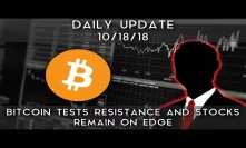 Daily Update (10/14/18) | Bitcoin holds near resistance, and stocks remain on edge