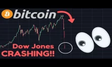 OMFG!! DOW CRASHING -13% YESTERDAY BUT BTC HOLDING UP!! Is BTC About To DUMP?!