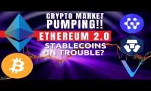 BITCOIN IS PUMPING!! Ethereum 2.0 Official Release? Cybervein CVT Review | Crypto.com Vechain