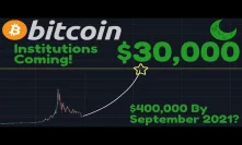 Bitcoin To $30,000 When Institutions Join 2019 | Will BTC Reach $400,000 By September 2021?