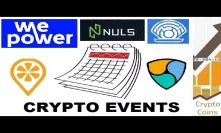 Upcoming Cryptocurrency Events (end of May) - Looking for Good Investments and Pumps