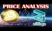 EOS to break all time highs? Should you buy Zilliqa (ZIL)? Price analysis on EOS, BTC, ZIL, ETH