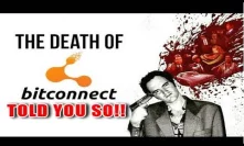 Bitconnect Just Collapsed Like I said 2 Months Ago NOV 16th 2017 - Bitconnect X Scam!