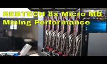 REBTECH 8x Mini-PC + USB RX470 8GB GPU + 7 MSI RX580s Mining Cryptocurrency