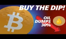 Bitcoin Crashes Below $8,000 | Oil Plummets 34%