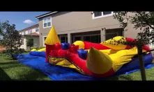 Roll up the bounce house combo