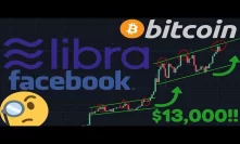 Bitcoin HUGE $13K BREAKOUT?!? | Facebook Coin 
