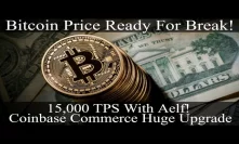 Crypto News | Bitcoin Price Ready For Break! 15,000 TPS With Aelf! Coinbase Commerce Huge Upgrade